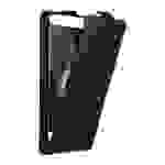 Cadorabo Hülle für Huawei P8 LITE 2015 Schutz Hülle in Schwarz Flip Etui Handyhülle Case Cover