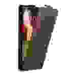 Cadorabo Hülle für LG G2 Schutz Hülle in Braun Flip Etui Handyhülle Case Cover