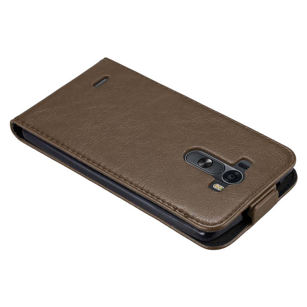 Cadorabo Hülle für LG G3 Schutz Hülle in Braun Flip Etui Handyhülle Case Cover