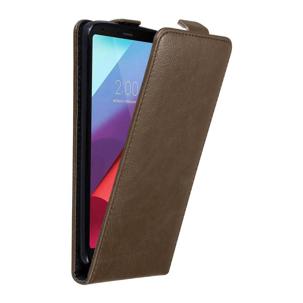 Cadorabo Hülle für LG G6 Schutz Hülle in Braun Flip Etui Handyhülle Case Cover