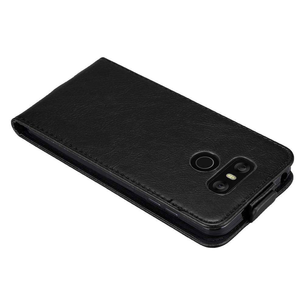 Cadorabo Hülle für LG G6 Schutz Hülle in Schwarz Flip Etui Handyhülle Case Cover