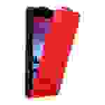 Cadorabo Hülle für LG K4 2017 Schutz Hülle in Rot Flip Etui Handyhülle Case Cover