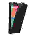 Cadorabo Hülle für LG Google NEXUS 5 Schutz Hülle in Schwarz Flip Etui Handyhülle Case Cover