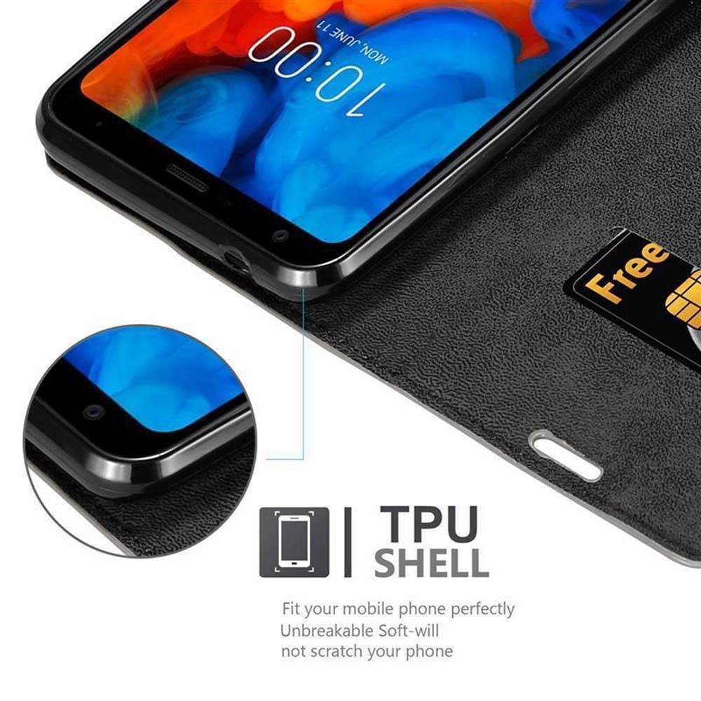 Cadorabo Hülle für LG Q STYLUS Schutz Hülle in Braun Handyhülle Etui Case Cover Magnetverschluss