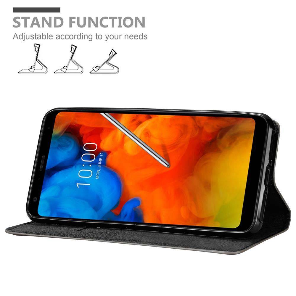 Cadorabo Hülle für LG Q STYLUS Schutz Hülle in Braun Handyhülle Etui Case Cover Magnetverschluss