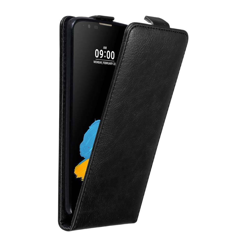 Cadorabo Hülle für LG STYLUS 2 Schutz Hülle in Schwarz Flip Etui Handyhülle Case Cover