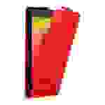 Cadorabo Hülle für Motorola MOTO C Schutz Hülle in Rot Flip Etui Handyhülle Case Cover