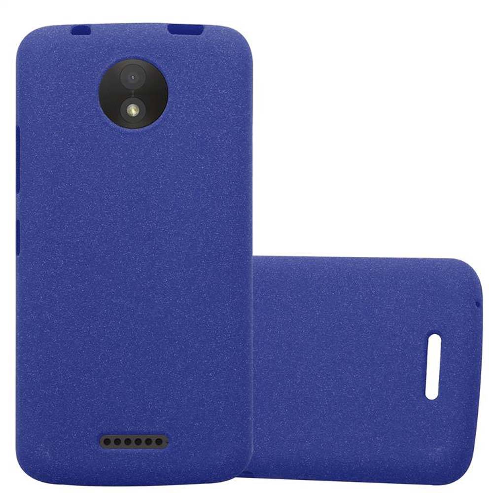 Cadorabo Schutzhülle für Motorola MOTO C Hülle in Blau Handyhülle TPU Etui Cover Case