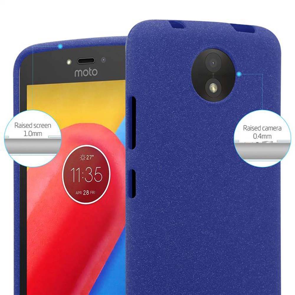 Cadorabo Schutzhülle für Motorola MOTO C Hülle in Blau Handyhülle TPU Etui Cover Case