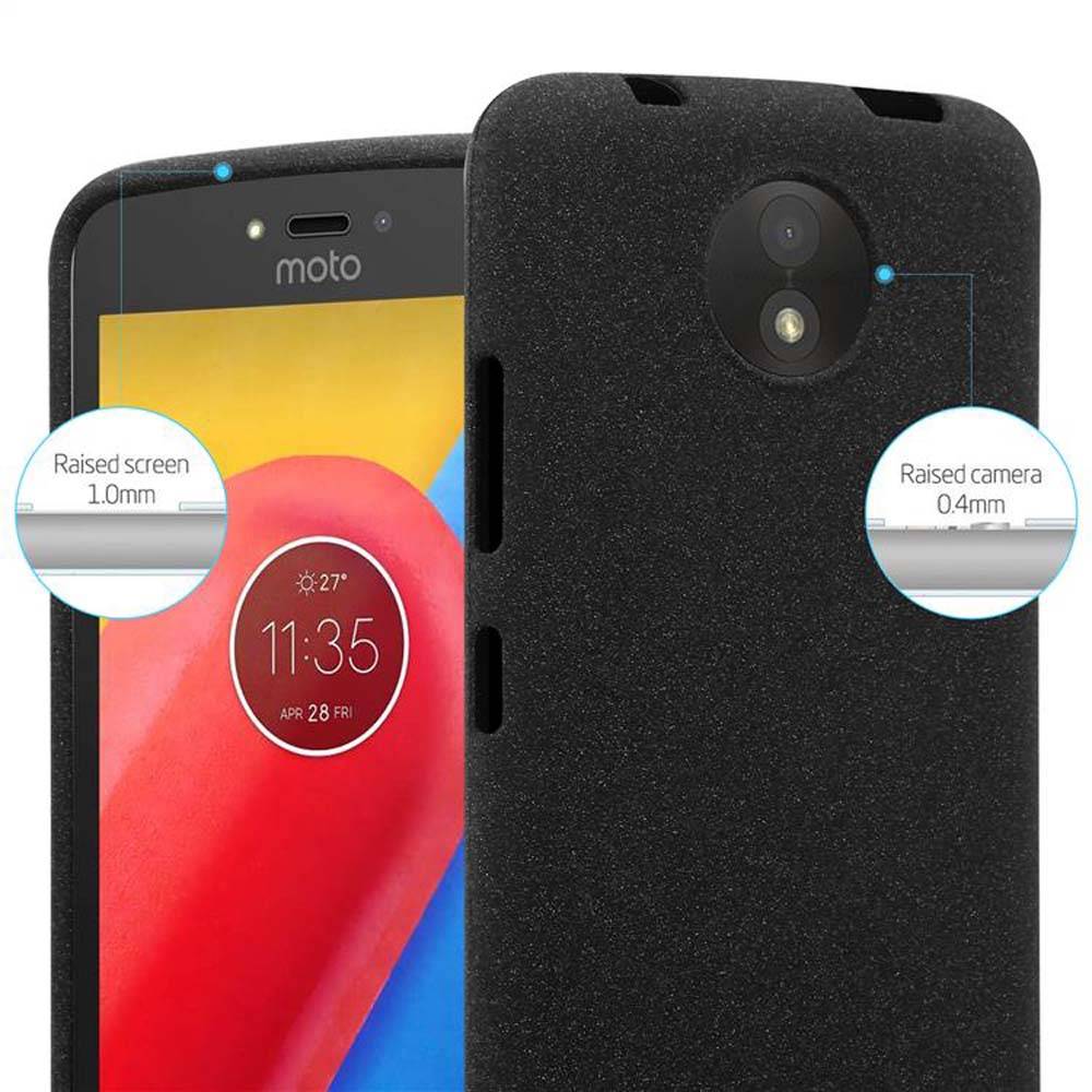 Cadorabo Schutzhülle für Motorola MOTO C Hülle in Schwarz Handyhülle TPU Etui Cover Case