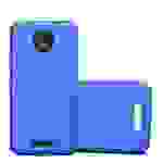 Cadorabo Hülle für Motorola MOTO C Schutzhülle in Blau Hard Case Handy Hülle Etui