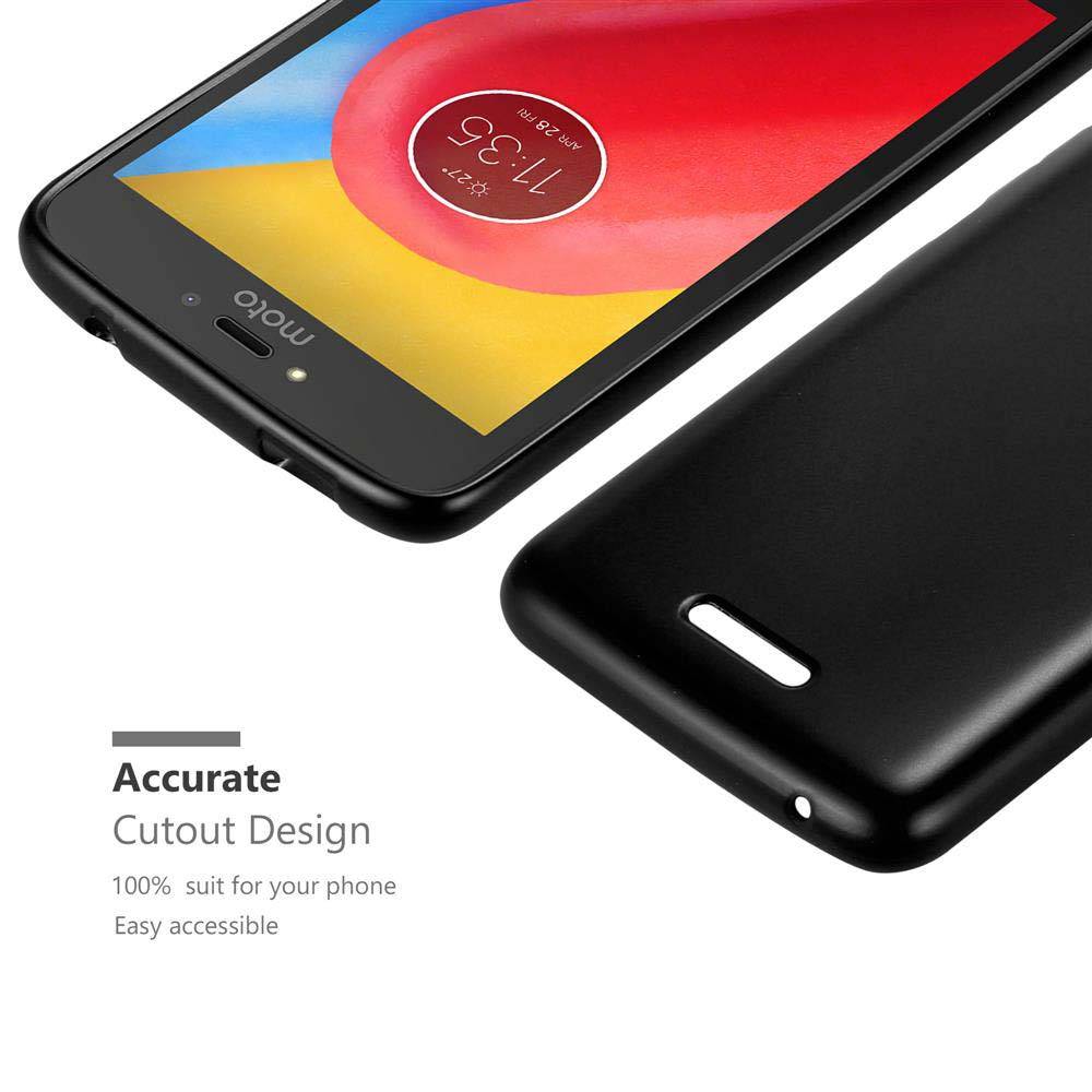 Cadorabo Schutzhülle für Motorola MOTO C Hülle in Schwarz Handyhülle TPU Silikon Etui Cover Case