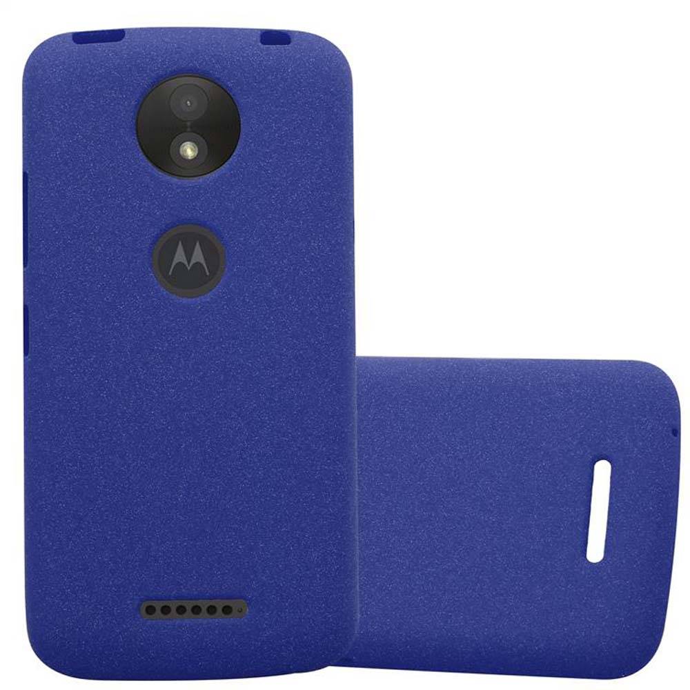 Cadorabo Schutzhülle für Motorola MOTO C PLUS Hülle in Blau Handyhülle TPU Etui Cover Case