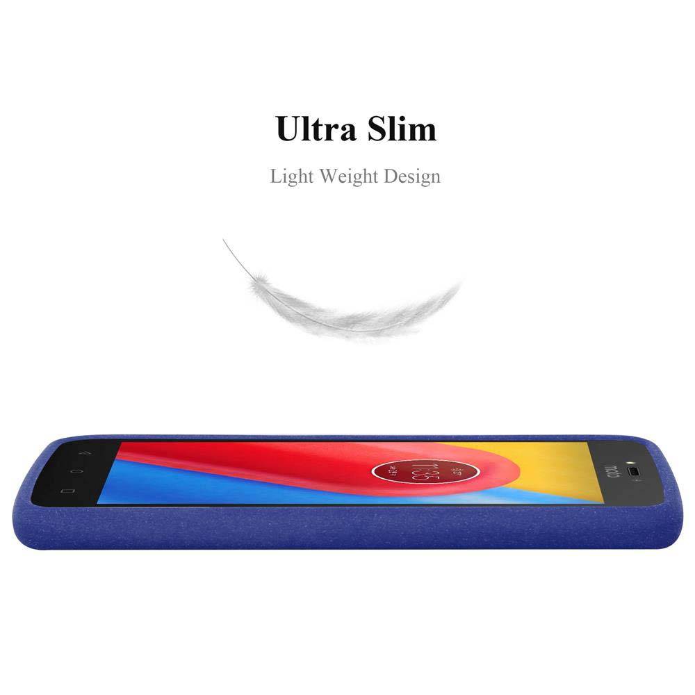 Cadorabo Schutzhülle für Motorola MOTO C PLUS Hülle in Blau Handyhülle TPU Etui Cover Case