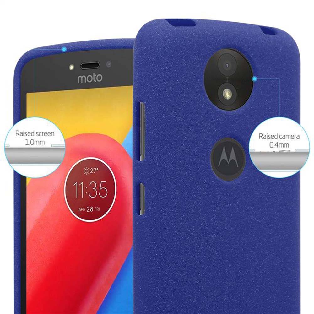 Cadorabo Schutzhülle für Motorola MOTO C PLUS Hülle in Blau Handyhülle TPU Etui Cover Case