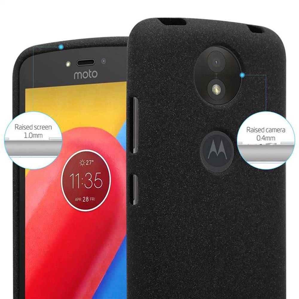 Cadorabo Schutzhülle für Motorola MOTO C PLUS Hülle in Schwarz Handyhülle TPU Etui Cover Case