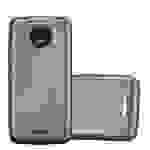Cadorabo Schutzhülle für Motorola MOTO C PLUS Hülle in Grau Handyhülle TPU Silikon Etui Cover Case