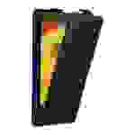 Cadorabo Hülle für Motorola MOTO C PLUS Schutz Hülle in Schwarz Flip Etui Handyhülle Case Cover