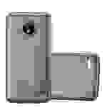Cadorabo Schutzhülle für Motorola MOTO E4 Hülle in Grau Handyhülle TPU Silikon Etui Cover Case