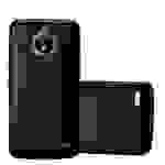 Cadorabo Schutzhülle für Motorola MOTO E4 Hülle in Schwarz Handyhülle TPU Silikon Etui Cover Case