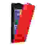 Cadorabo Hülle für Motorola MOTO G2 Schutz Hülle in Rot Flip Etui Handyhülle Case Cover