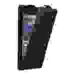 Cadorabo Hülle für Motorola MOTO G2 Schutz Hülle in Schwarz Flip Etui Handyhülle Case Cover