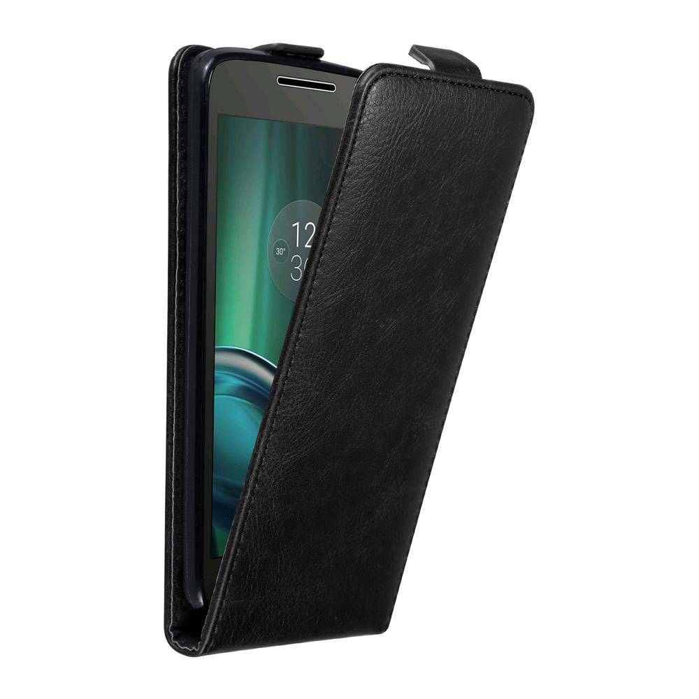 Cadorabo Hülle für Motorola MOTO G4 / G4 PLUS Schutz Hülle in Schwarz Flip Etui Handyhülle Case Cover