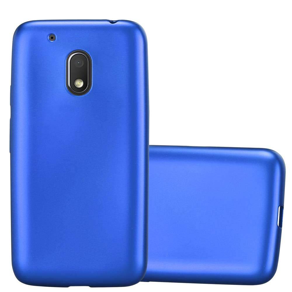 Cadorabo Schutzhülle für Motorola MOTO G4 PLAY Hülle in Blau Handyhülle TPU Silikon Etui Cover Case