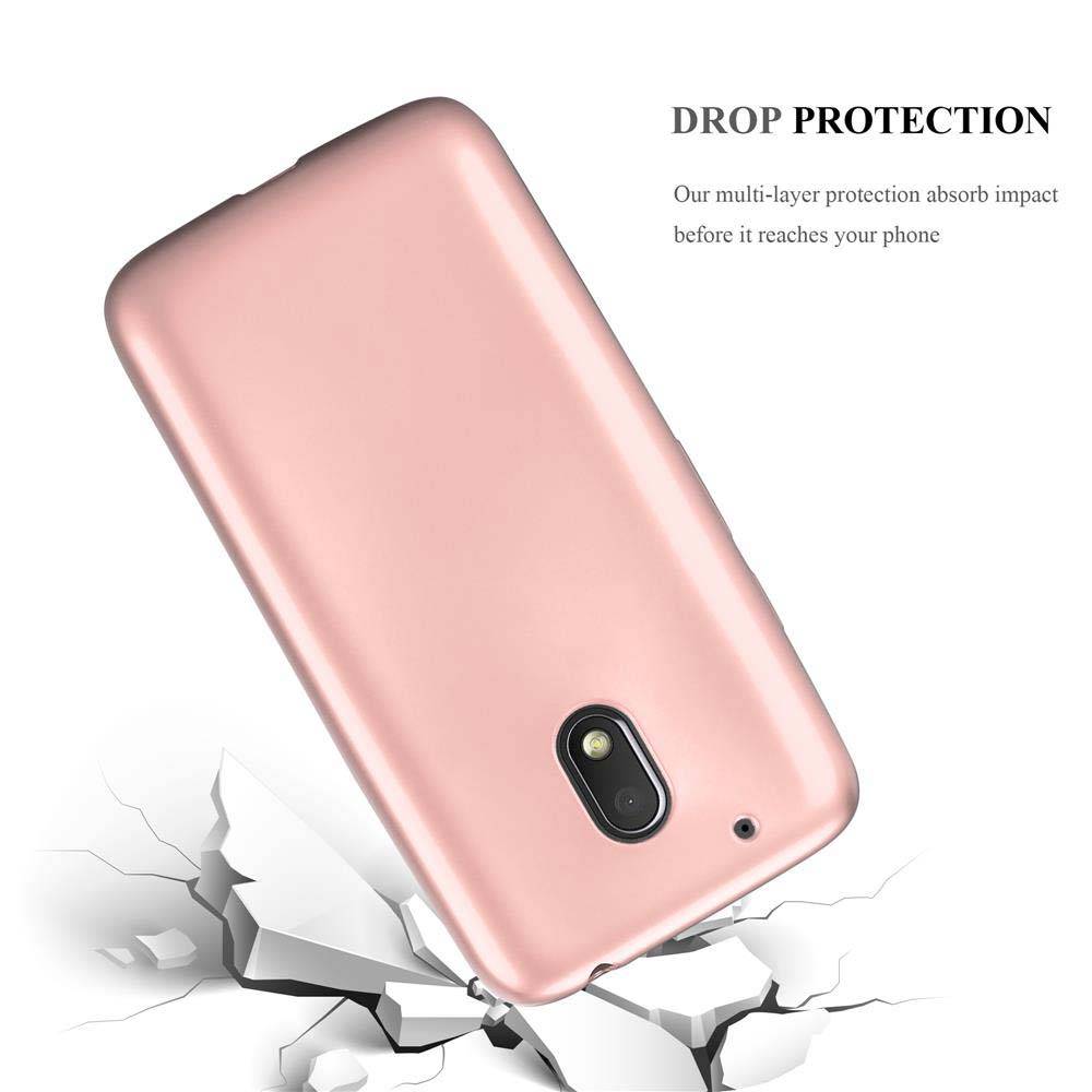 Cadorabo Schutzhülle für Motorola MOTO G4 PLAY Hülle in Rosa Handyhülle TPU Silikon Etui Cover Case