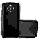 Cadorabo Schutzhülle für Motorola MOTO G5S Hülle in Schwarz Handyhülle TPU Silikon Etui Cover Case