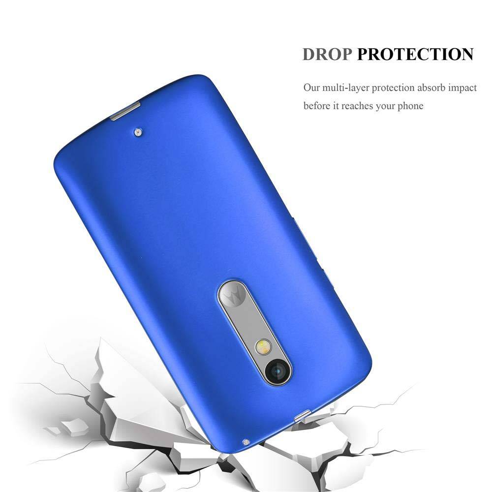 Cadorabo Schutzhülle für Motorola MOTO X PLAY Hülle in Blau Handyhülle TPU Silikon Etui Cover Case