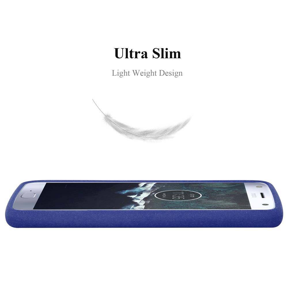 Cadorabo Schutzhülle für Motorola MOTO X4 Hülle in Blau Handyhülle TPU Etui Cover Case