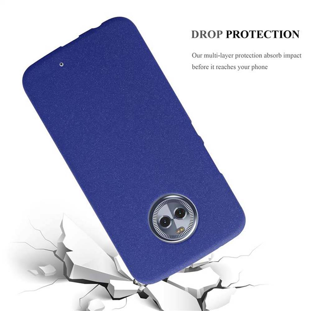 Cadorabo Schutzhülle für Motorola MOTO X4 Hülle in Blau Handyhülle TPU Etui Cover Case