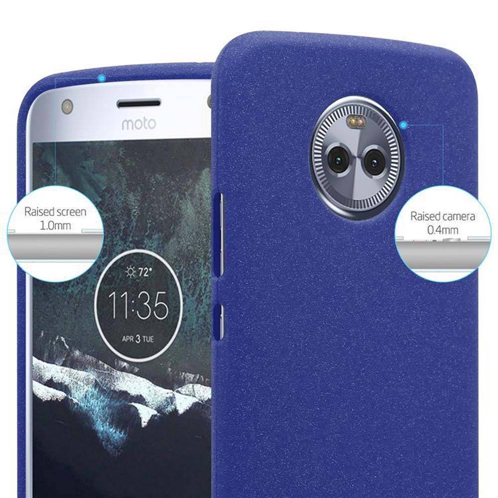 Cadorabo Schutzhülle für Motorola MOTO X4 Hülle in Blau Handyhülle TPU Etui Cover Case