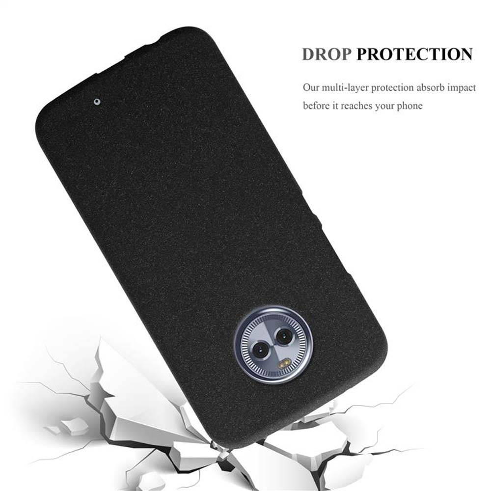 Cadorabo Schutzhülle für Motorola MOTO X4 Hülle in Schwarz Handyhülle TPU Etui Cover Case
