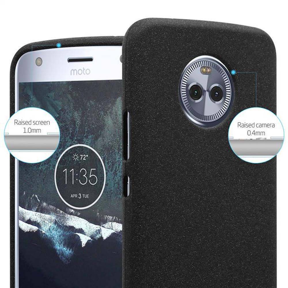 Cadorabo Schutzhülle für Motorola MOTO X4 Hülle in Schwarz Handyhülle TPU Etui Cover Case