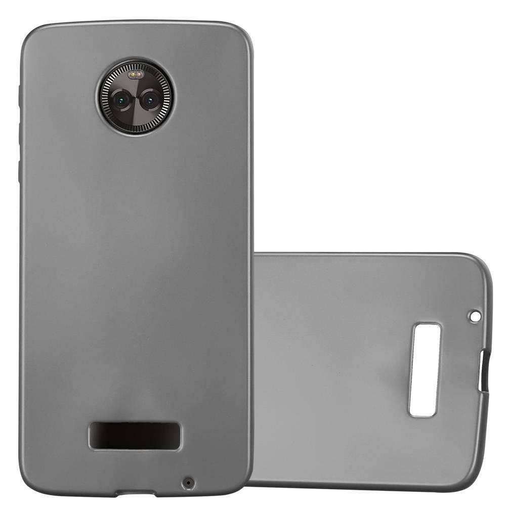 Cadorabo Schutzhülle für Motorola MOTO X4 Hülle in Grau Handyhülle TPU Silikon Etui Cover Case