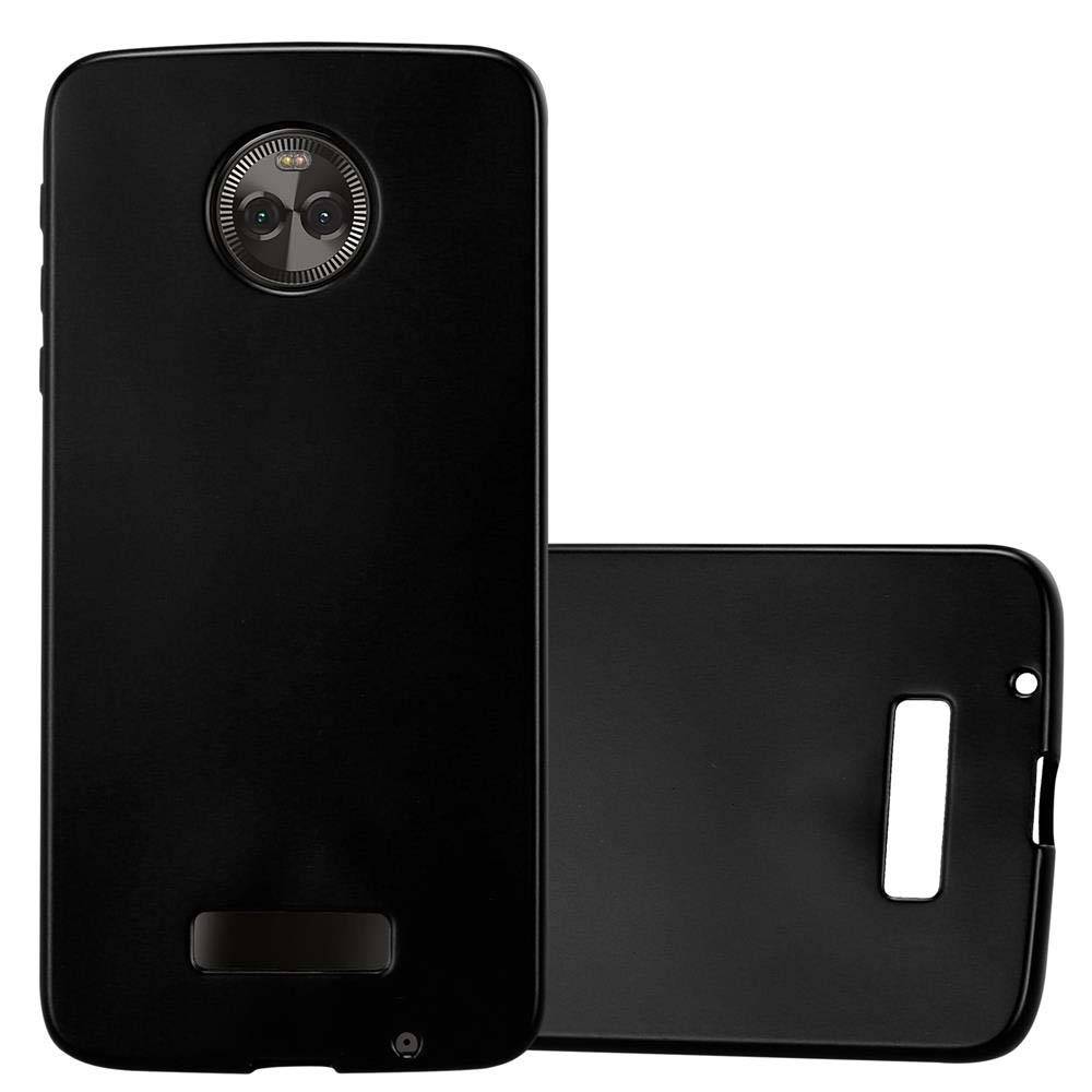 Cadorabo Schutzhülle für Motorola MOTO X4 Hülle in Schwarz Handyhülle TPU Silikon Etui Cover Case