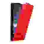 Cadorabo Hülle für Motorola MOTO Z Schutz Hülle in Rot Flip Etui Handyhülle Case Cover