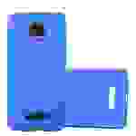 Cadorabo Hülle für Motorola MOTO Z Schutzhülle in Blau Hard Case Handy Hülle Etui