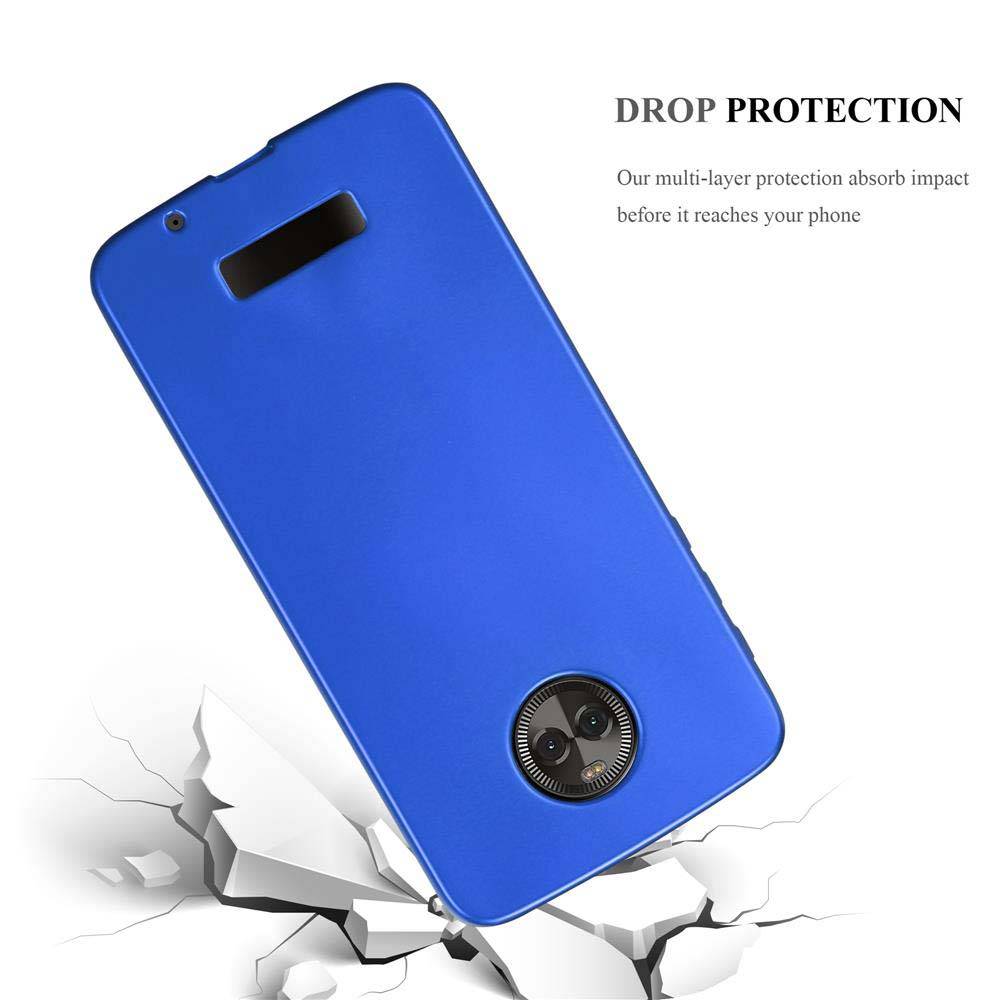 Cadorabo Schutzhülle für Motorola MOTO Z Hülle in Blau Handyhülle TPU Silikon Etui Cover Case
