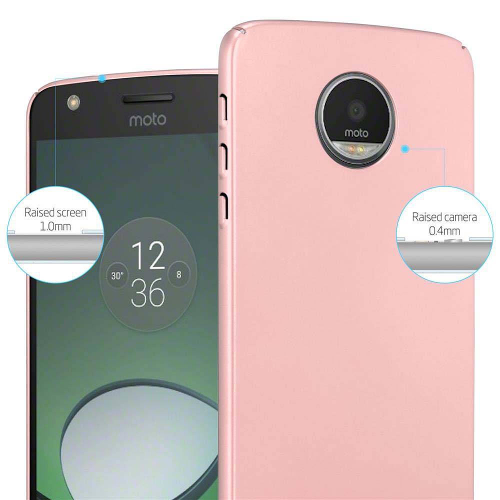 Cadorabo Schutzhülle für Motorola MOTO Z Hülle in Rosa Handyhülle TPU Silikon Etui Cover Case