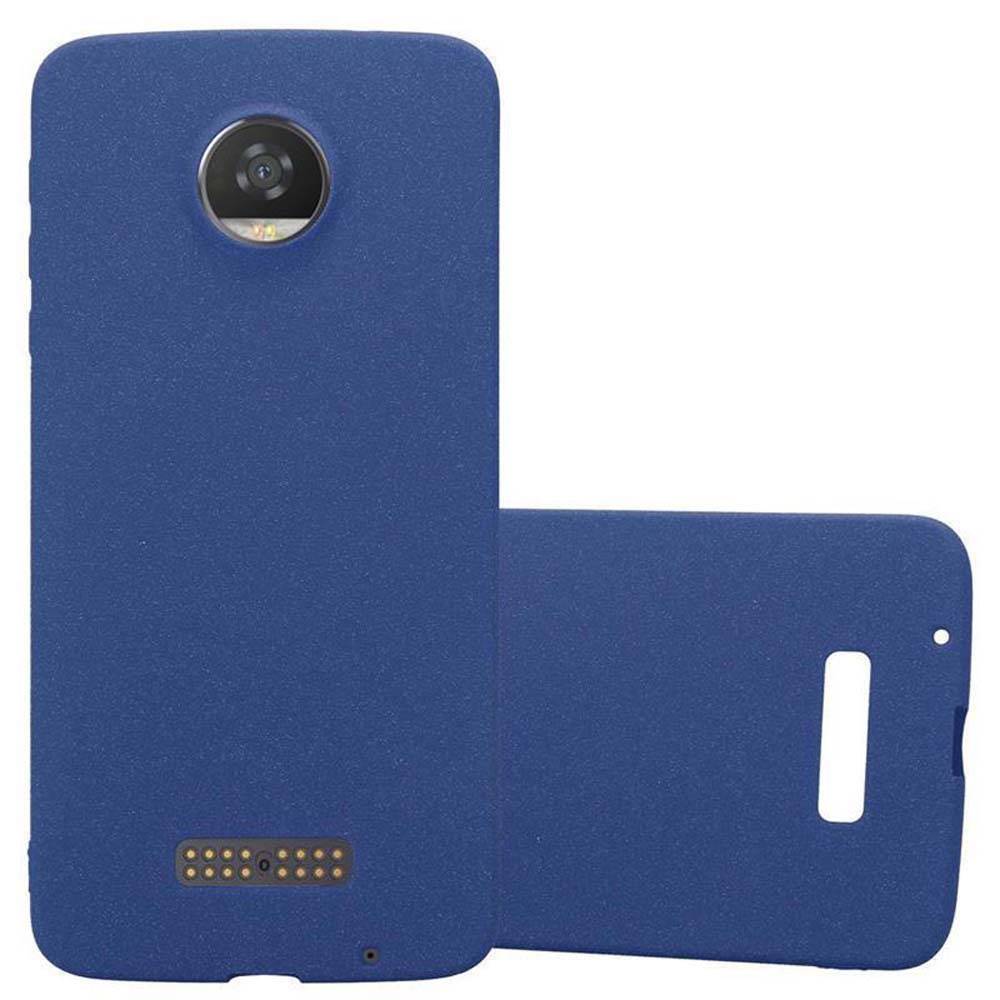 Cadorabo Schutzhülle für Motorola MOTO Z2 Hülle in Blau Handyhülle TPU Etui Cover Case
