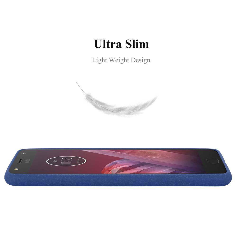 Cadorabo Schutzhülle für Motorola MOTO Z2 Hülle in Blau Handyhülle TPU Etui Cover Case