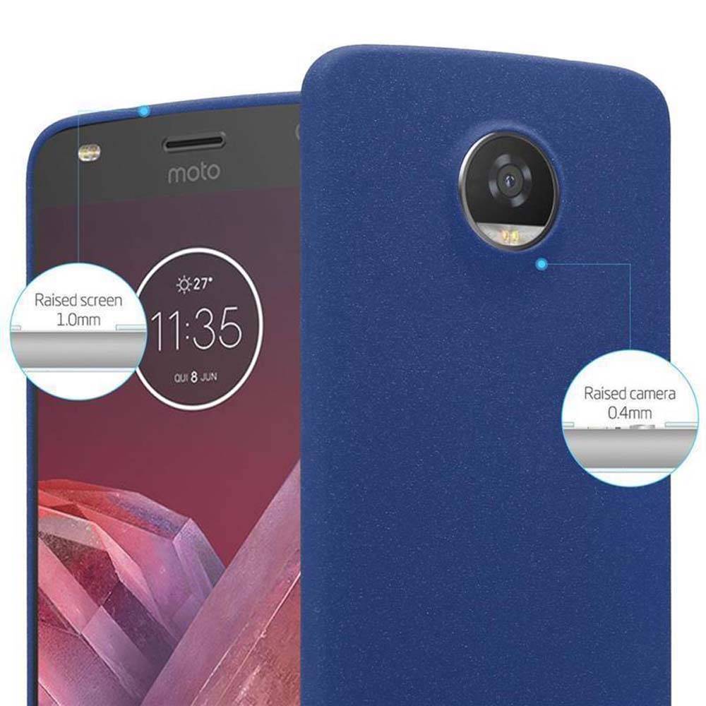 Cadorabo Schutzhülle für Motorola MOTO Z2 Hülle in Blau Handyhülle TPU Etui Cover Case