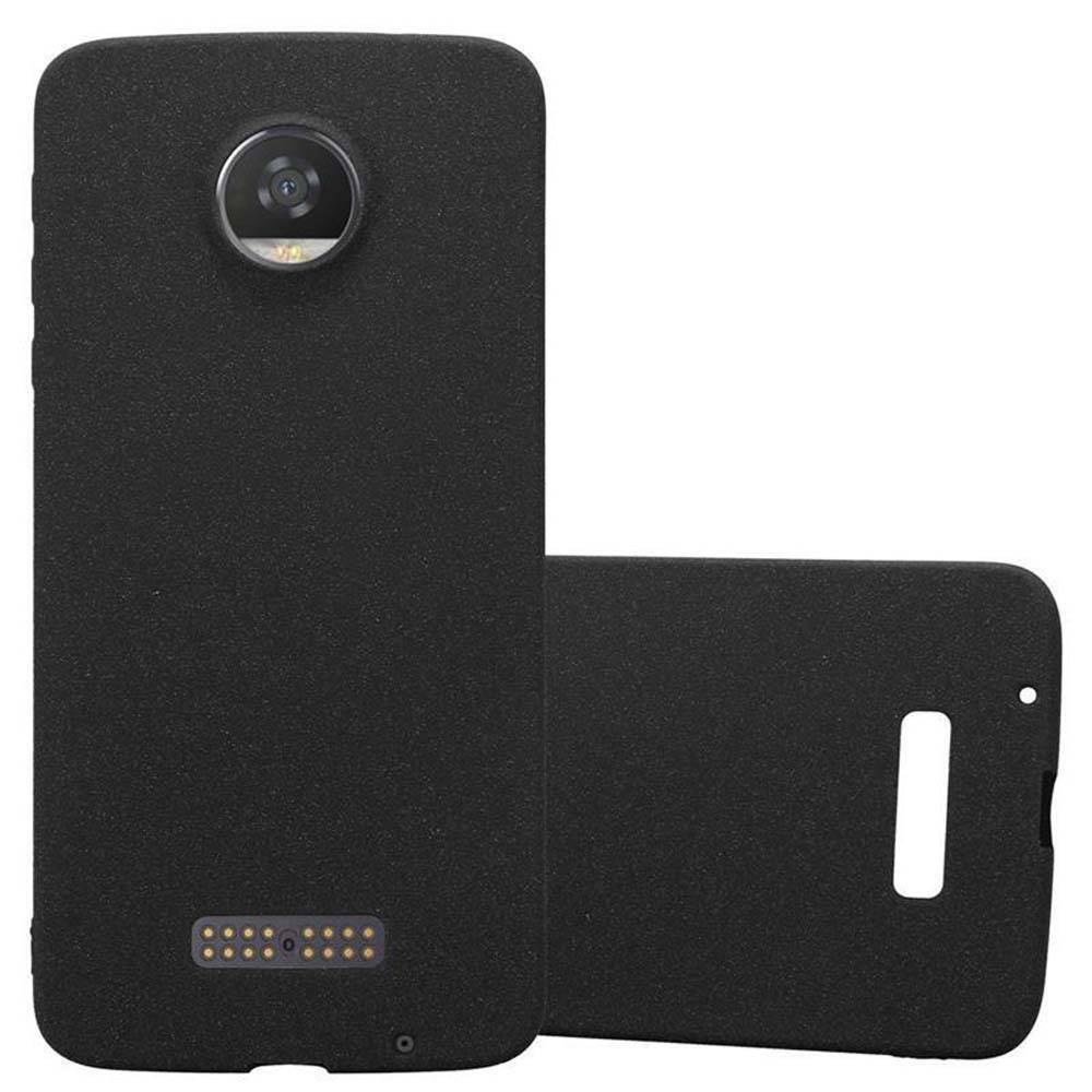 Cadorabo Schutzhülle für Motorola MOTO Z2 Hülle in Schwarz Handyhülle TPU Etui Cover Case