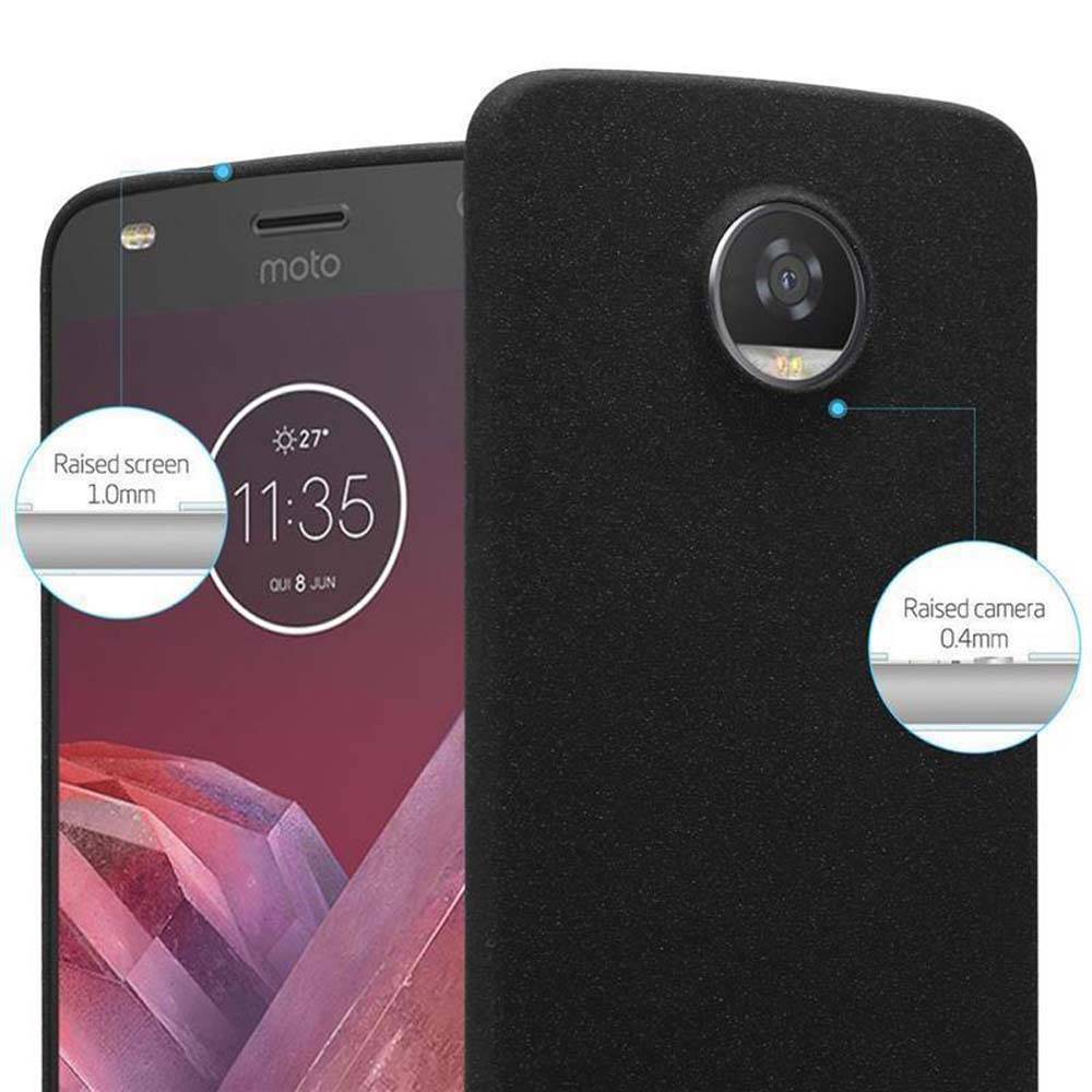 Cadorabo Schutzhülle für Motorola MOTO Z2 Hülle in Schwarz Handyhülle TPU Etui Cover Case