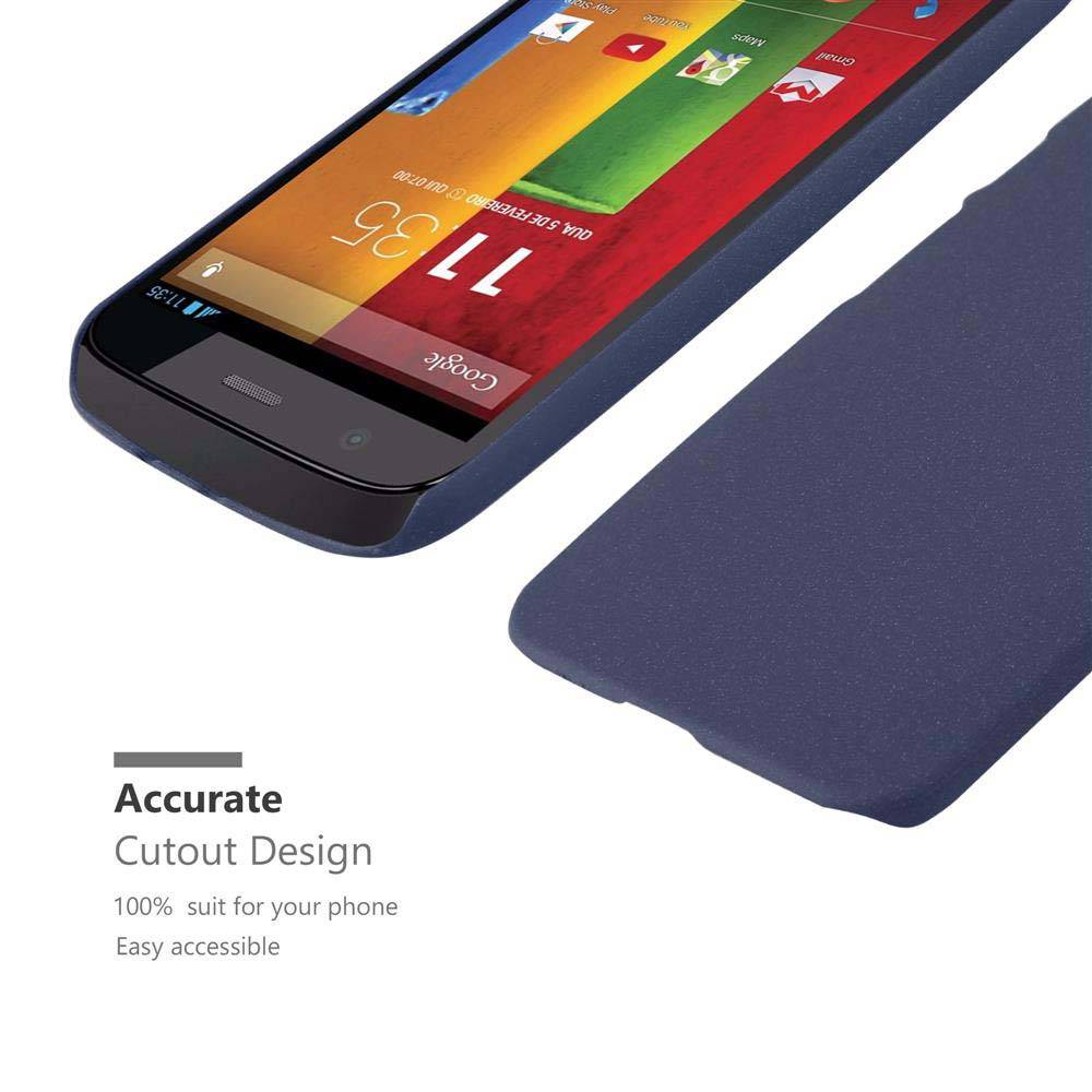 Cadorabo Schutzhülle für Motorola MOTO Z2 Hülle in Blau Etui Hard Case Handyhülle Cover