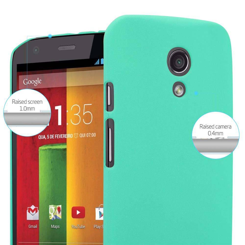 Cadorabo Schutzhülle für Motorola MOTO Z2 Hülle in Grün Etui Hard Case Handyhülle Cover