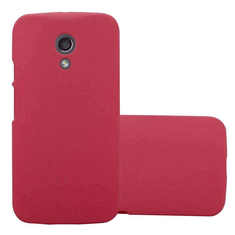 Cadorabo Schutzhülle für Motorola MOTO Z2 Hülle in Rot Etui Hard Case Handyhülle Cover